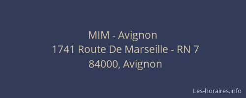 MIM - Avignon