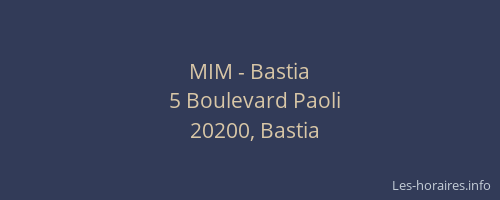 MIM - Bastia