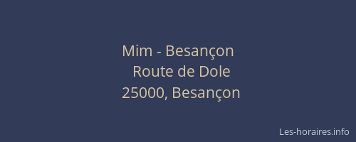 Mim - Besançon
