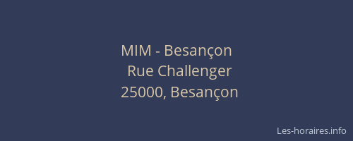 MIM - Besançon