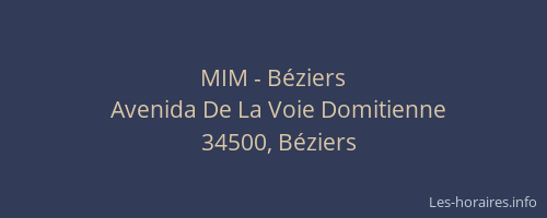MIM - Béziers
