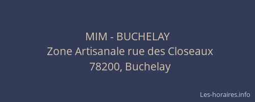 MIM - BUCHELAY