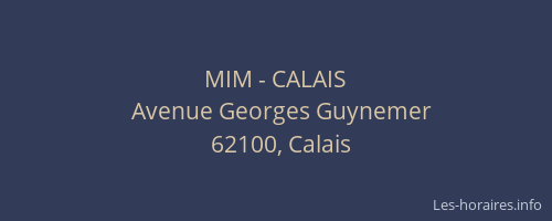 MIM - CALAIS