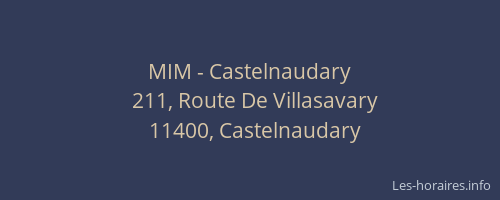 MIM - Castelnaudary