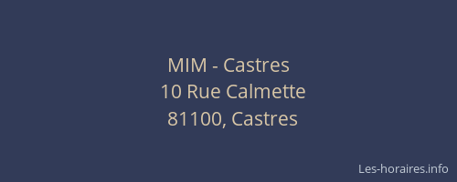 MIM - Castres