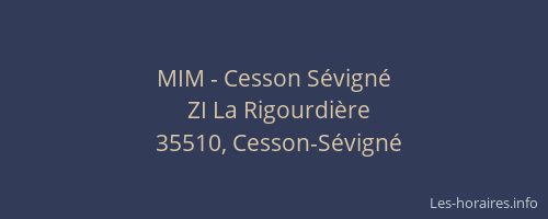MIM - Cesson Sévigné