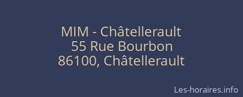 MIM - Châtellerault