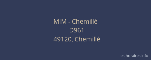 MIM - Chemillé