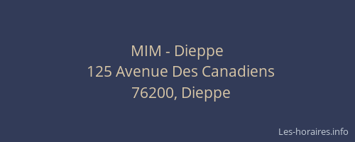 MIM - Dieppe