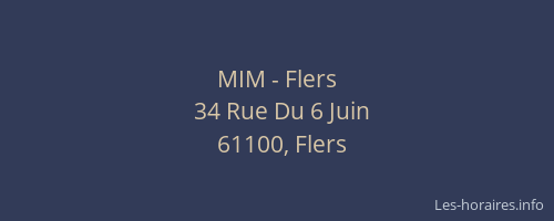 MIM - Flers