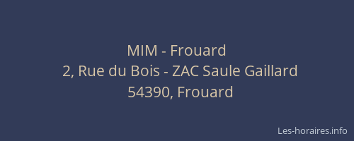 MIM - Frouard