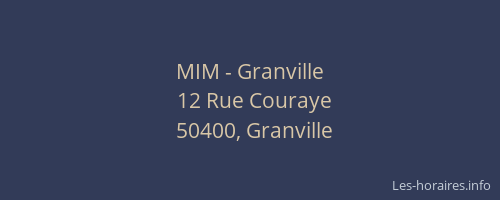 MIM - Granville