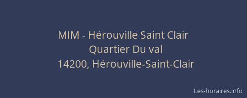 MIM - H&eacute;rouville Saint Clair
