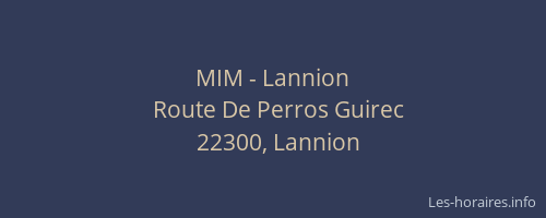 MIM - Lannion