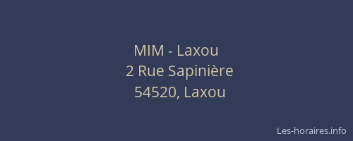 MIM - Laxou