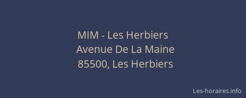 MIM - Les Herbiers