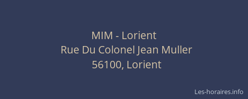 MIM - Lorient