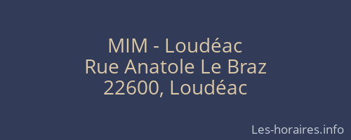 MIM - Loudéac