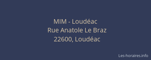 MIM - Loudéac