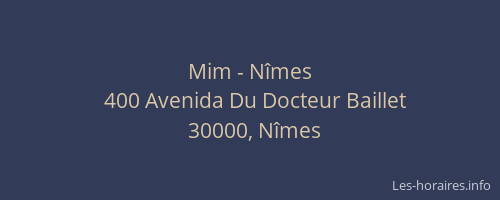 Mim - Nîmes