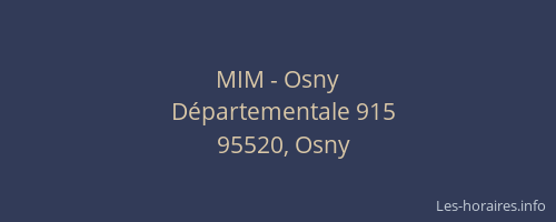 MIM - Osny