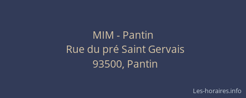 MIM - Pantin