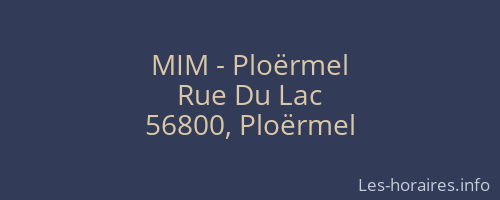 MIM - Ploërmel