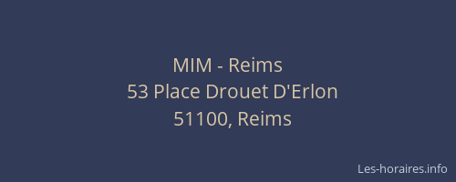 MIM - Reims