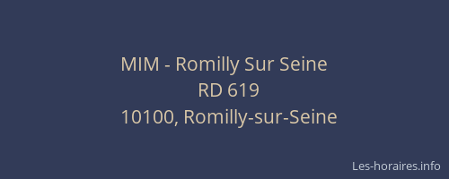 MIM - Romilly Sur Seine