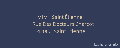 MIM - Saint Étienne