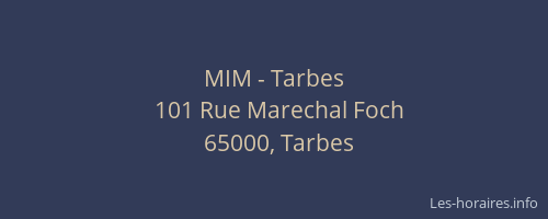 MIM - Tarbes