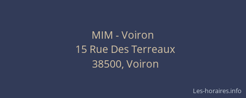 MIM - Voiron