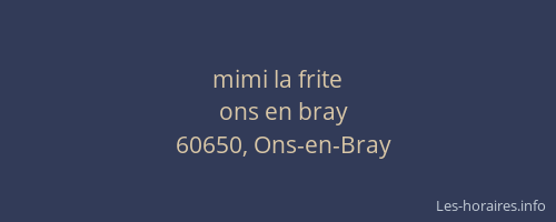 mimi la frite