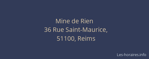 Mine de Rien