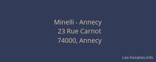 Minelli - Annecy