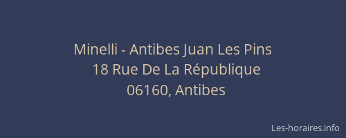 Minelli - Antibes Juan Les Pins
