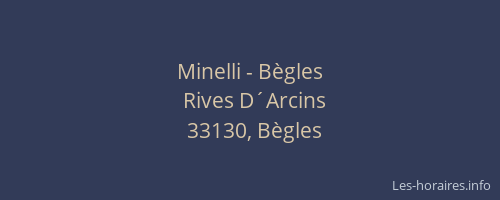 Minelli - Bègles