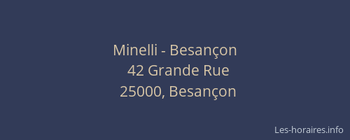 Minelli - Besançon