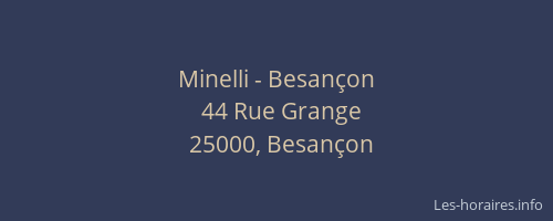 Minelli - Besançon
