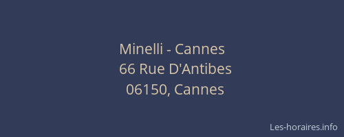 Minelli - Cannes