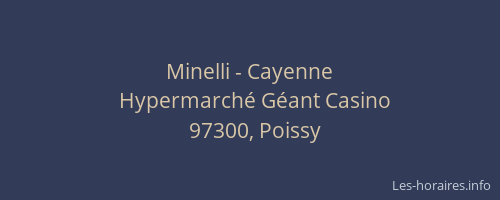 Minelli - Cayenne