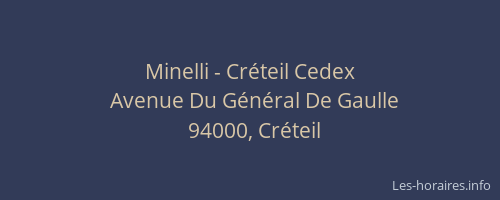 Minelli - Créteil Cedex