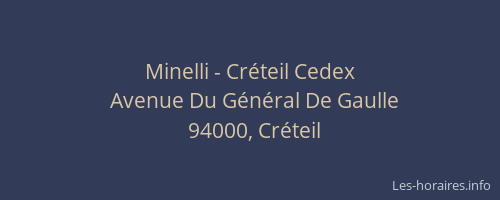Minelli - Cr&eacute;teil Cedex