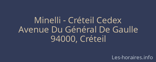Minelli - Créteil Cedex
