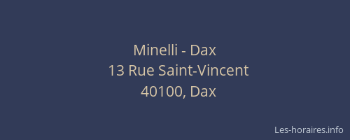 Minelli - Dax