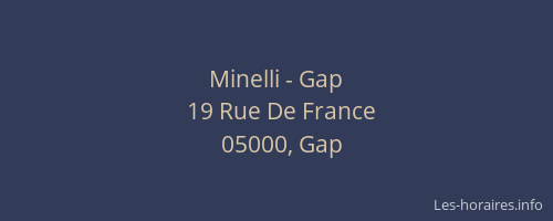 Minelli - Gap