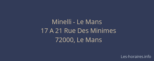 Minelli - Le Mans