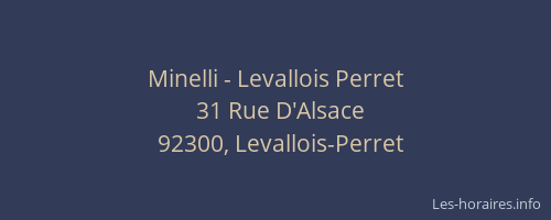 Minelli - Levallois Perret