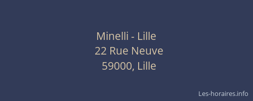 Minelli - Lille