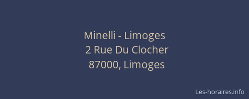 Minelli - Limoges